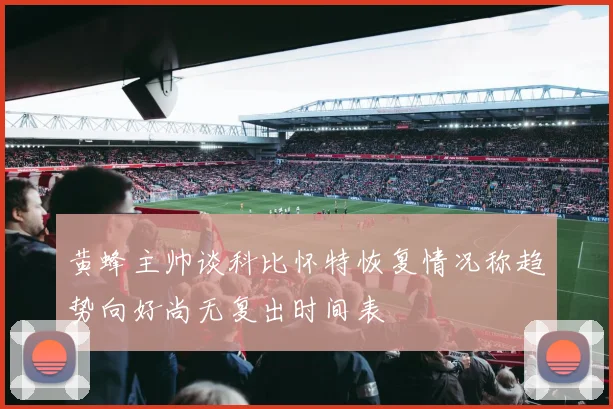 黄蜂主帅谈科比怀特恢复情况称趋势向好尚无复出时间表